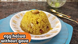 egg halwa without gova simple but delicious recipe #easysweet@kannammawithkattappa