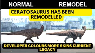 CERATOSAURUS REMASTERED! | DEVELOPER COLOURS | CUSTOM SKINS | THE ISLE | CURRENT LEGACY