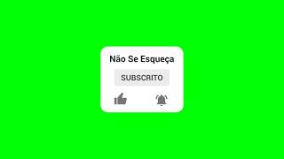 Botão Subscrever, Like , Sininho Em Chroma Key