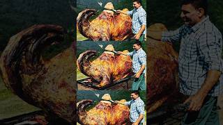 Roasted camel in a tandoor  #shorts