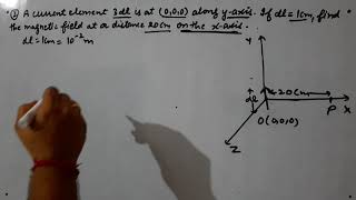 Numericals on Biot-Savart's Law