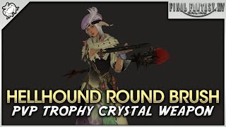 FFXIV - Pictomancer Hellhound Round Brush (PvP Throphy Crystal Weapon)