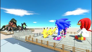 TEAM SONIC VS TEAM BIOLLANTE - Animal Revolt Battle Simulator