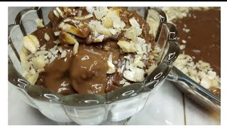 How  to make delicious chocolate pudding without egg 👍ඉක්මනින් හදන්න පුලුවන්  චොකලට් පුඩින් එකක් ❤️