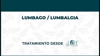 Lumbago o Lumbalgia. Tratamiento de Fisioterapia - FisioClinics Barcelona, Barna