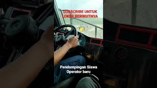 Mendampingi Siswa Baru Operator Alat Berat Tambang #shorts