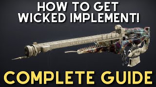 Complete Guide to get the Wicked Implement Exotic Scout Rifle! (SECRET EXOTIC MISSION GUIDE)