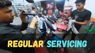 লং ট্যুরের পরে বাইকের পরিচর্যা | Brake Pads, Spark Plug Replacement | Engine Valve Adjustment