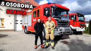 8 OSOBOWA CIĘŻARÓWKA STRAŻAKÓW Z OSP BARTĄG