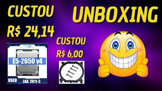 UNBOXING DO 2650V4 E ADAPTADOR X99