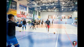 Trening bramkarzy KKF Caffaro Global System Kazimierza Wielka, II liga futsalu, 13.XI.2023