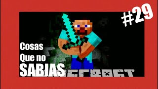 Cosas que NO SABIAS sobre MINECRAFT #29 🥵🥶👌