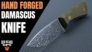 Hand Forged Damascus Knife | Knife Making