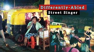 Street Singer Krishna Chhetri From Darjeeling|Performing at 4th Mile Bazar Dimapur|Differently Abled