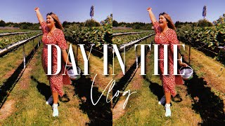 DAY IN THE LIFE | SHOP WITH ME, STRAWBERRY PICKING + SMALL HAUL♡