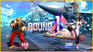 Street Fighter 6 - Ken vs Juri Gameplay