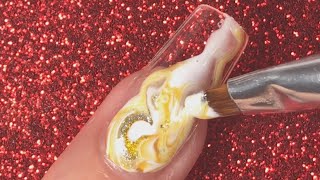 Rosalind Fantastic Marble Glitter Nail Tutorial