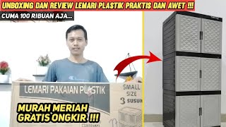 Cara Mudah ❗ Merakit Lemari Plastik 3 Susun | Unboxing dan Review Lemari Plastik Murah