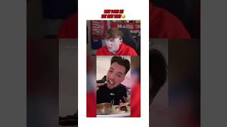 AngryGinge reacts to Beavo🤣#angryginge13 #food #funny #viral #shorts