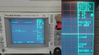 Oscilloscopio Uso Pratico, FLUKE Pm33xx, uso del Tasto SETUPS....