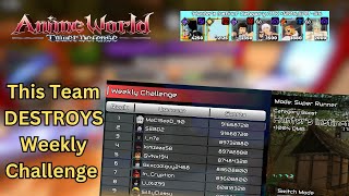 How Far Can A Hunter's Instinct Team Go In Weekly Challenge I Anime World Tower Defense