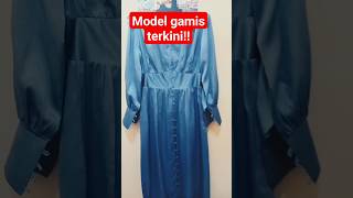 menjahit gamis lebaran!model terbaru!#shortsvideo #caramenjahit