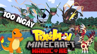 MÌNH SINH TỒN 100 NGÀY TRONG MINECRAFT SIÊU PIXELMON SIÊU KHÓ