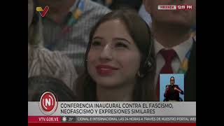 Congreso contra el Fascismo Delcy Rodríguez, Marcelo Koenig, Manuel Pineda