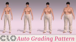 How to Automatically Avater Grading Pattern by CLO 3D Software, Swing/Animation/Buttons hoole.