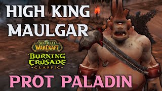 High King Maulgar - TBC Classic - Protection Paladin POV | Please Taunt - Arugal