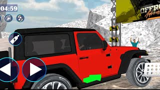 Thar Jeep Offroad Driving | Modified Mahindra Black Thar Indian Cars Simulator 3D | Android Gameplay