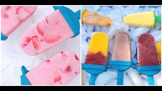 Como hacer paletas  de Hielo Caseras 🔴 Leche y Agua