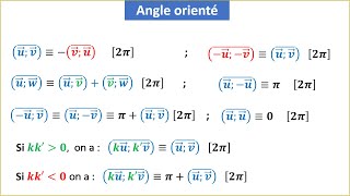 Angle orienté - Calcul trigonométrique - TRONC COMMUN SCIENTIFIQUE ET TECHNOLOGIQUE - PARTIE 4