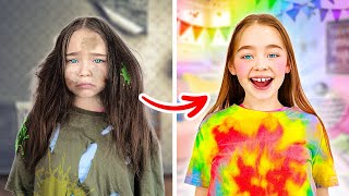 INCREDIBLE RAINBOW MAKEOVER 🌈 Fun Gadgets & Crafts Inside! 🎨✨