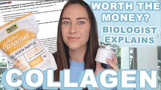 DO COLLAGEN PEPTIDES WORK? Collagen creams vs. Collagen Supplements | ACTUAL Scientific Studies