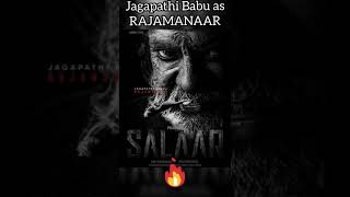 Salaar big update Jagapathi babu as RAJAMANAAR #salaar #prabhas #hombalefilms #trending