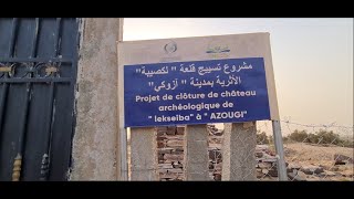 Visiting the archeological site of the ruins of Ancient Palace in Azougui, Adrar Region, Mauritania.