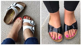 Summer wear flat slippers outfit ideas#2023