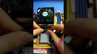 how to install stock amd air cooler ?/ stock amd wraith cooler installation #shorts #amd