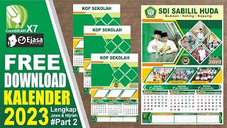 Gratis Kalender 2023 cdr Part 2 Lengkap Jawa & Hijriah