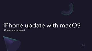 How to Update iOS using Finder on Mac - iPhone | Update iPhone without downloading iTunes