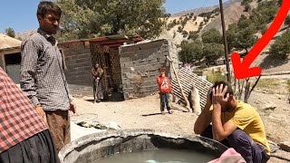 Breakfast in nature, school and building a barn with Babak