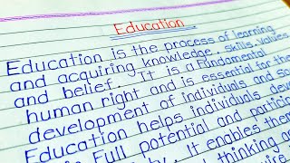 Essay on education in English || paragraph writing on education in English || education essay