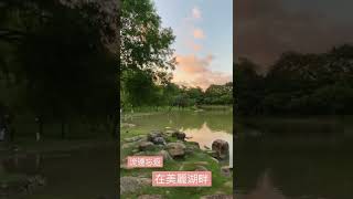 夕陽下美麗湖畔🧡