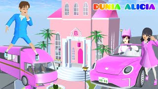 Yuta Mio Kumpulkan Mobil Baru Serba Warna Pink💖 Barbie😱 | Yuta Naik Mobil Campervan | Sakura School