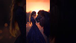 Spirit Lion Ai animation | #ai #animation #spirituality #spiritual #lion #girl #viral #shorts