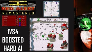 /Command & Conquer Red Alert Remastered/ (Skirmish) 1VS4 BOOSTED HARD AI  I Five on Fire 5P FFA I