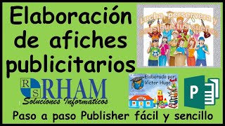 🔥 4. Como crear AFICHES DE PUBLICIDAD  en Publisher | CLASES PARA PROFESORES DE COMPUTACIÓN