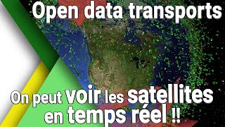 Regarder la position des satellites en temps réel (et avions, bateaux, trains - Open Data / LeoLabs)