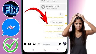 How To Fix Can't deliver user unavailable On Messenger | Can't deliver user unavailable